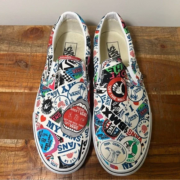 Vans Off The Wall History Slip On Sneakers, Men’s 9.5 - Picture 2 of 7